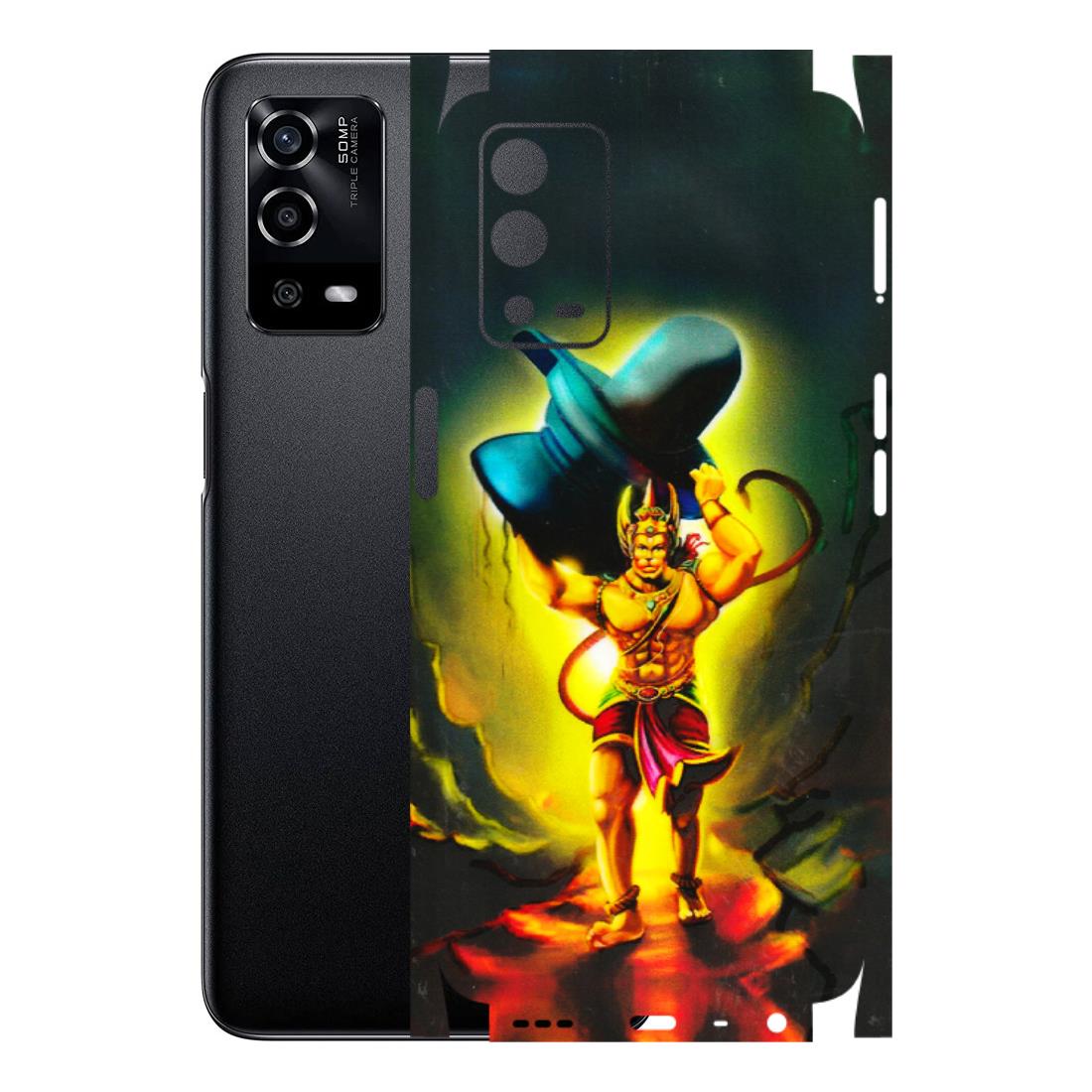 Oppo Phone Skins (All Models) - Hanuman Ji - 3D Embossed Finish (L-128) Oppo A55 4G