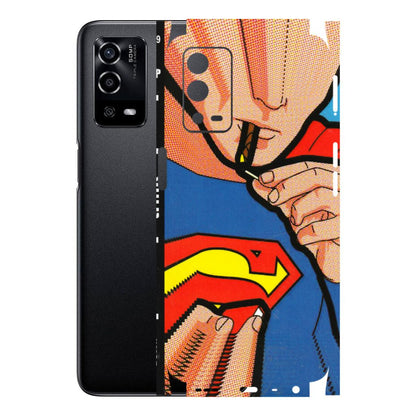 Oppo Phone Skins (All Models) - Superman Sutta - 3D Embossed Finish (L-130) Oppo A55 4G