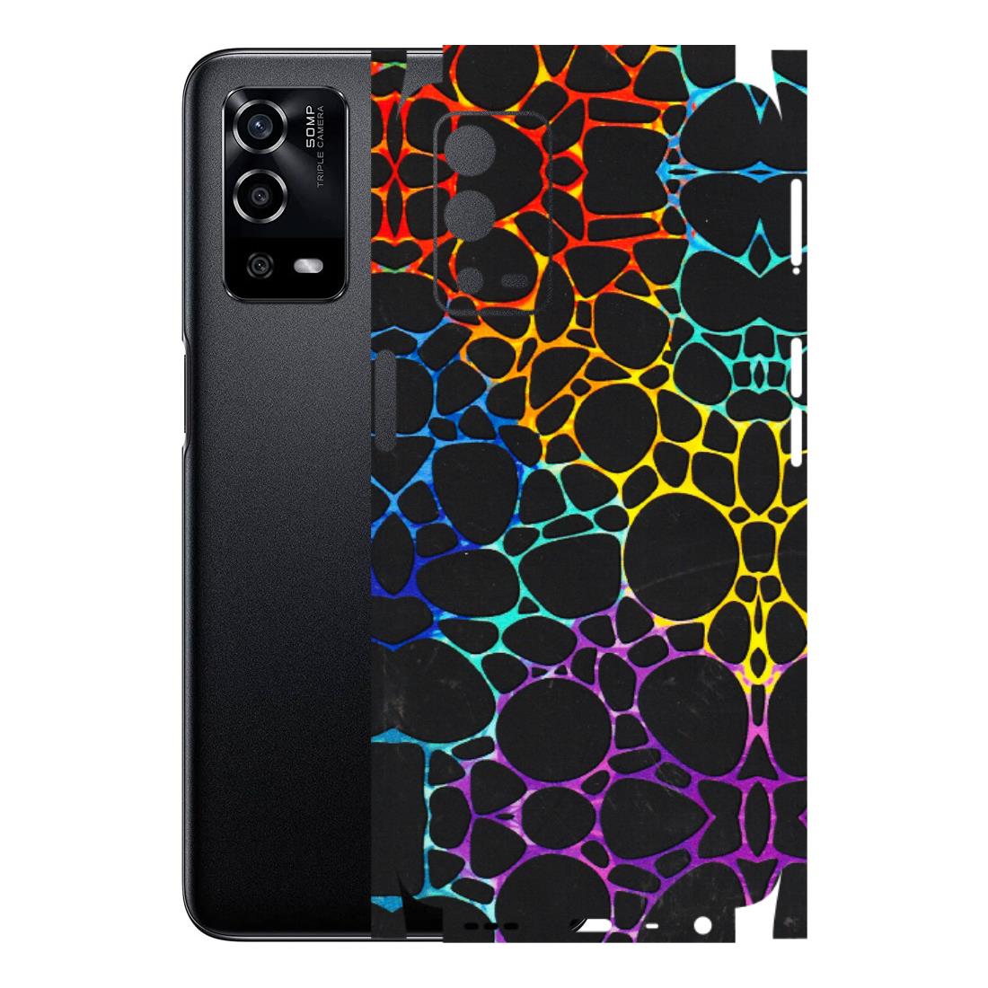 Oppo Phone Skins (All Models) - Abstract Art MultiColour - 3D Embossed Finish (L-133) Oppo A55 4G