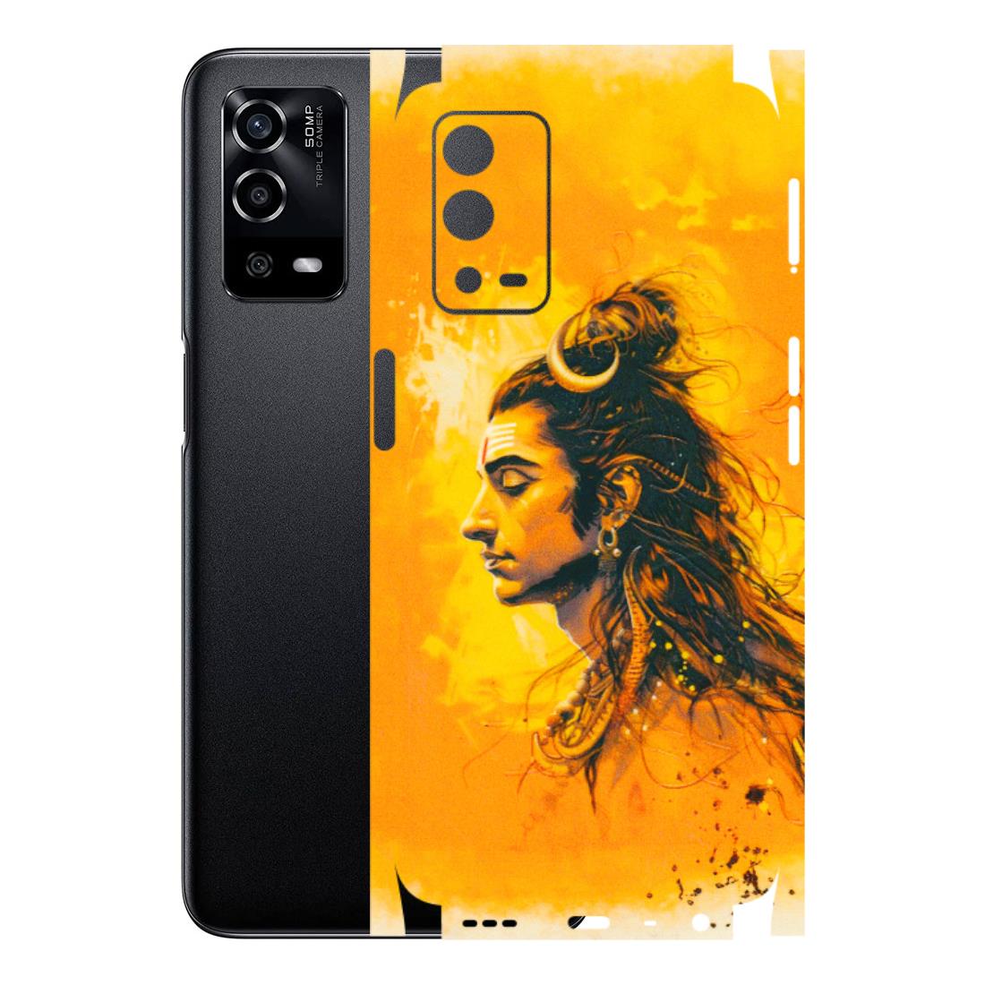 Oppo Phone Skins (All Models) - Shiv Shakti - 3D Embossed Finish (L-14) Oppo A55 4G