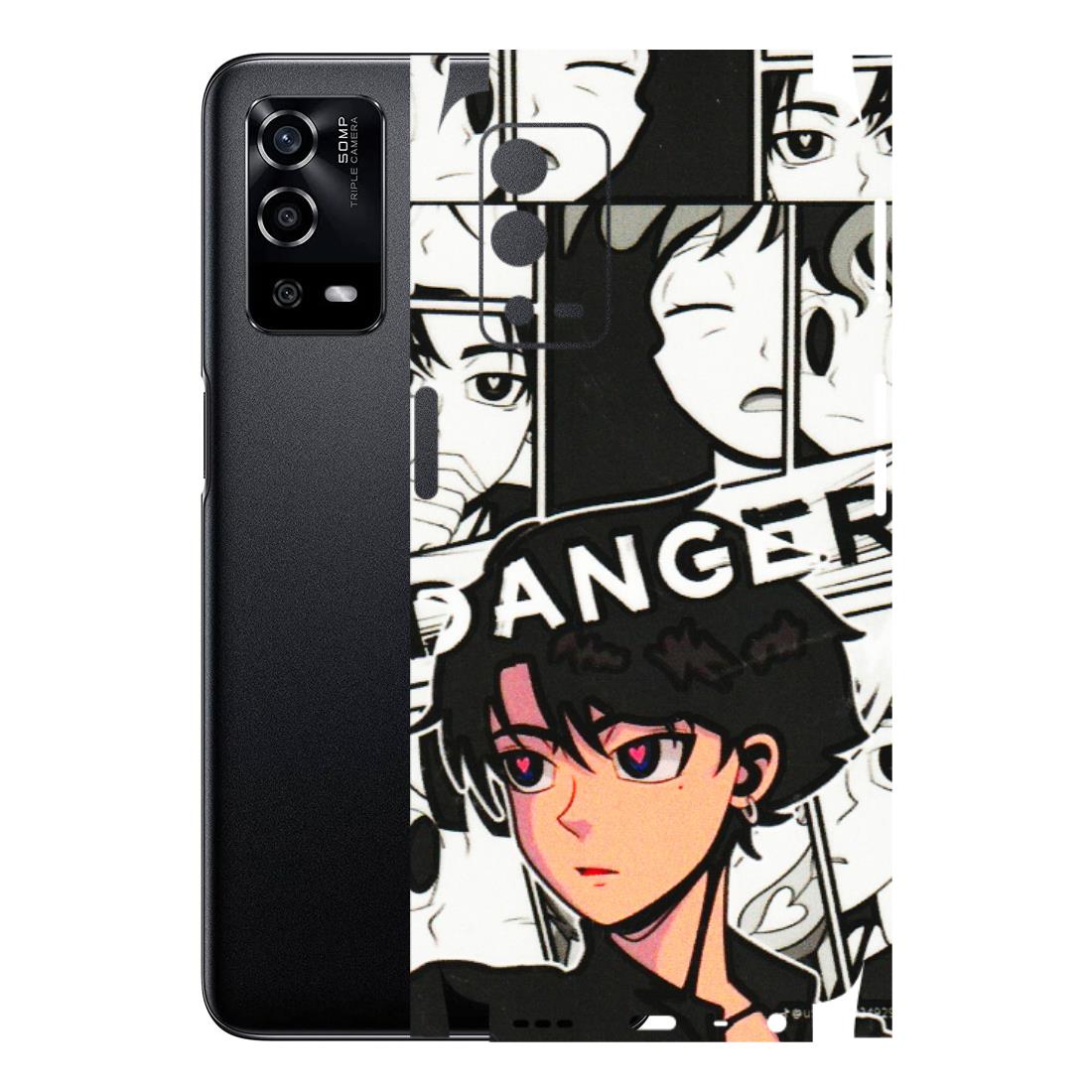 Oppo Phone Skins (All Models) - Danger Anime - 3D Embossed Finish (L-155) Oppo A55 4G