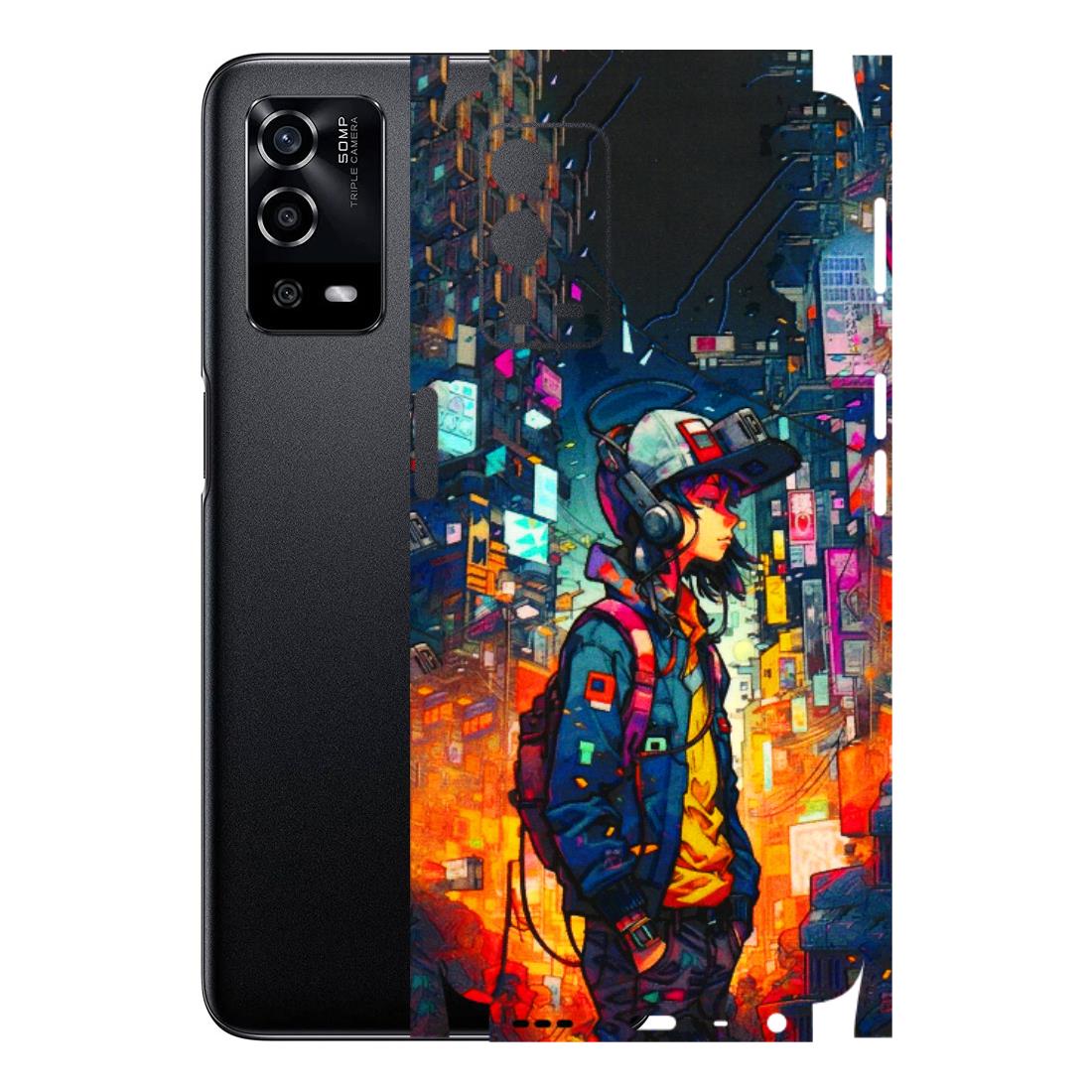 Oppo Phone Skins (All Models) - Street Anime Guy - 3D Embossed Finish (L-158) Oppo A55 4G