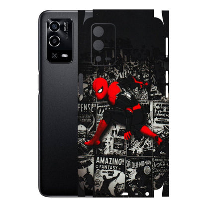 Oppo Phone Skins (All Models) - SpiderMan New - 3D Embossed Finish (L-162) Oppo A55 4G