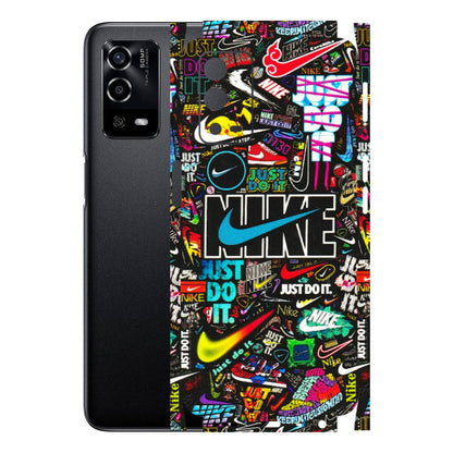 Oppo Phone Skins (All Models) - Just Do It Doodles - 3D Embossed Finish (L-166) Oppo A55 4G