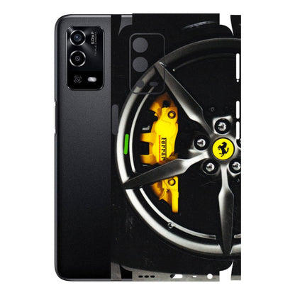Oppo Phone Skins (All Models) - Ferrari Wheel Alloy - 3D Embossed Finish (L-173) Oppo A55 4G