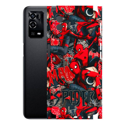 Oppo Phone Skins (All Models) - SpiderMan Cool - 3D Embossed Finish (L-188) Oppo A55 4G