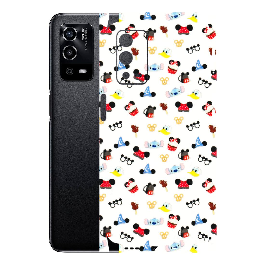 Oppo Phone Skins (All Models) - Minnie Mouse & Donald Doodles s - 3D Embossed Finish (L-194) Oppo A55 4G