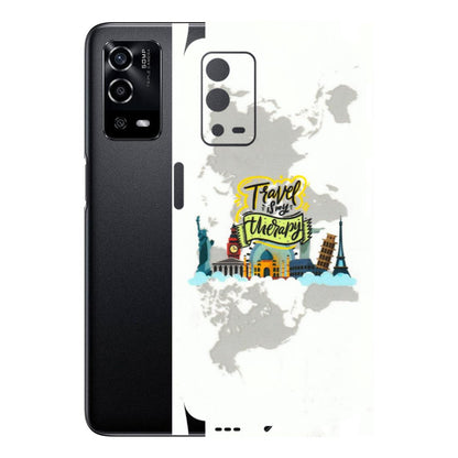 Oppo Phone Skins (All Models) - Travel Therapy - 3D Embossed Finish (L-199) Oppo A55 4G