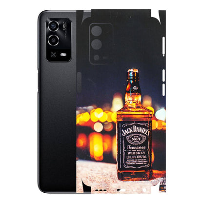 Oppo Phone Skins (All Models) - JD Whiskey Bottle - 3D Embossed Finish (L-20) Oppo A55 4G