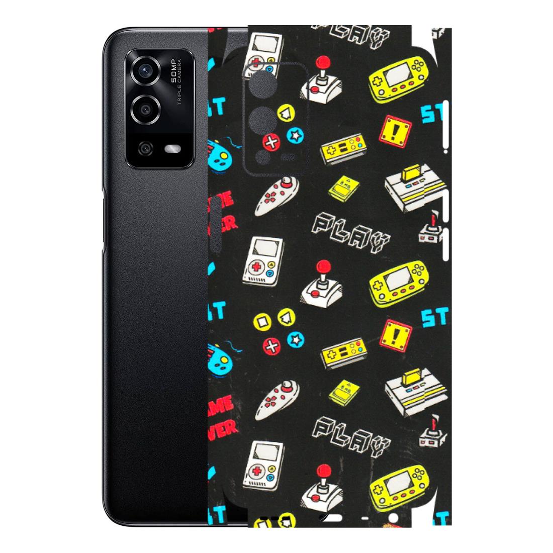 Oppo Phone Skins (All Models) - Gaming Doodles - 3D Embossed Finish (L-224) Oppo A55 4G