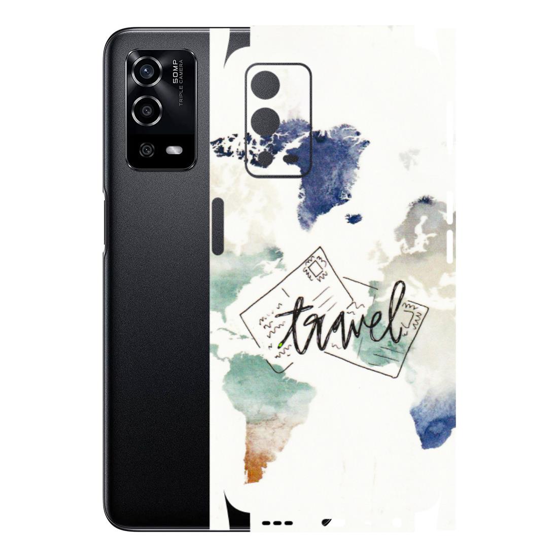 Oppo Phone Skins (All Models) - Travel The World - 3D Embossed Finish (L-232) Oppo A55 4G
