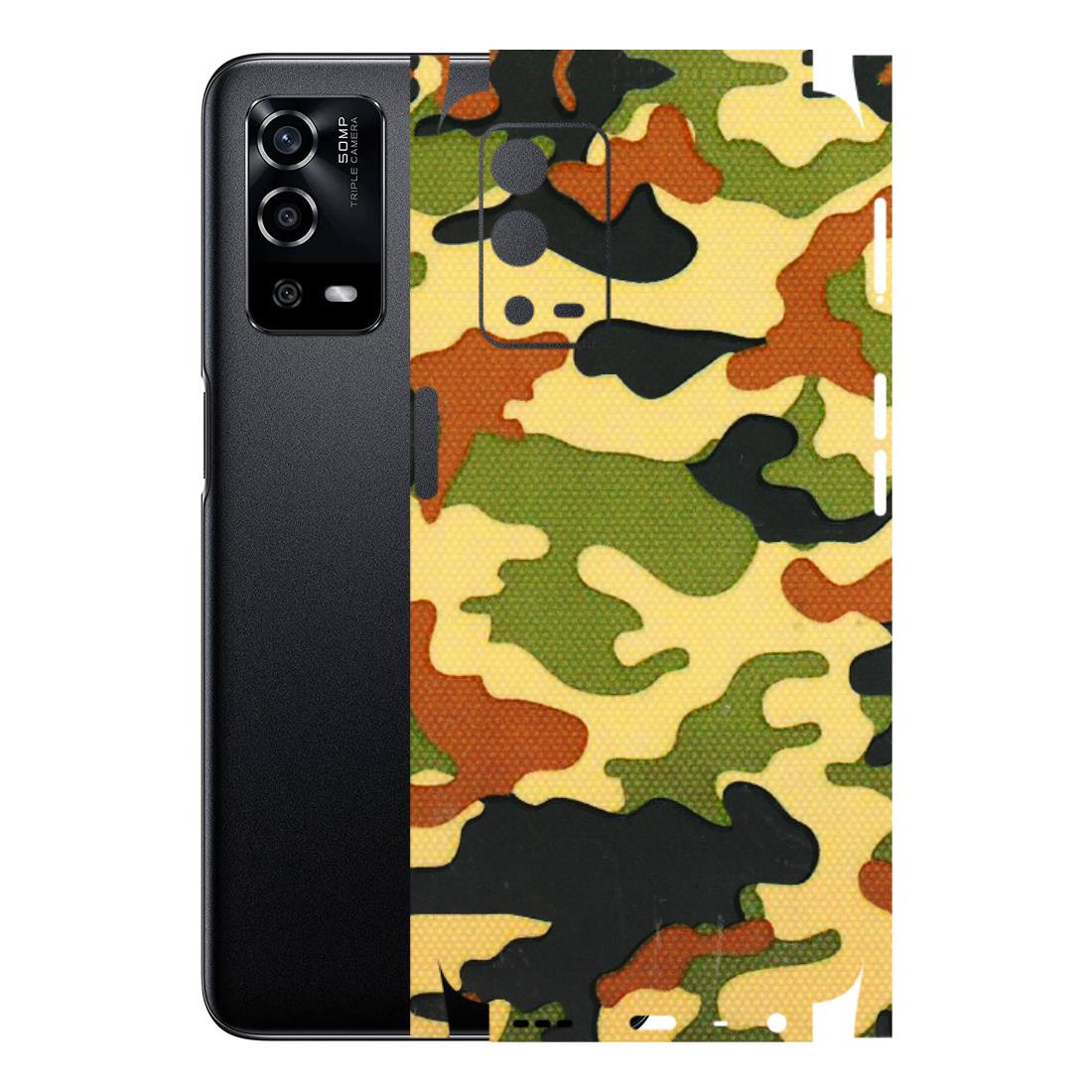 Oppo Phone Skins (All Models) - Indian Military - 3D Embossed Finish (L-234) Oppo A55 4G