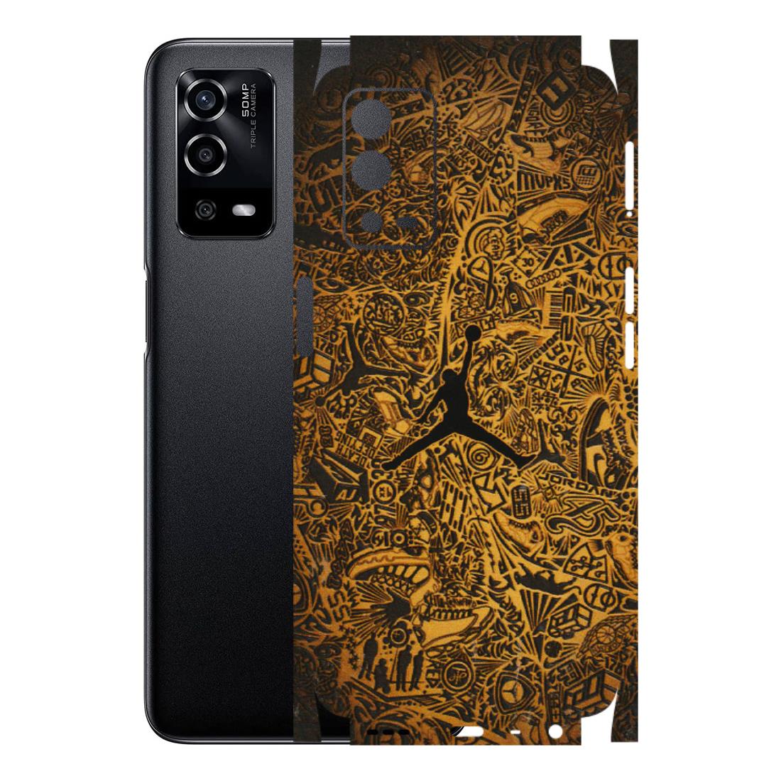 Oppo Phone Skins (All Models) - Premium Gold Basketball Player - 3D Embossed Finish (L-236) Oppo A55 4G