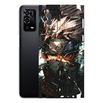 Oppo Phone Skins (All Models) - Kakashi Shattered Glass Effect - 3D Embossed Finish (L-237) Oppo A55 4G