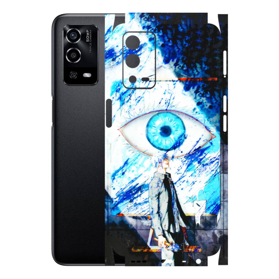 Oppo Phone Skins (All Models) - Gojo Satoru evil eye - 3D Embossed Finish (L-239) Oppo A55 4G