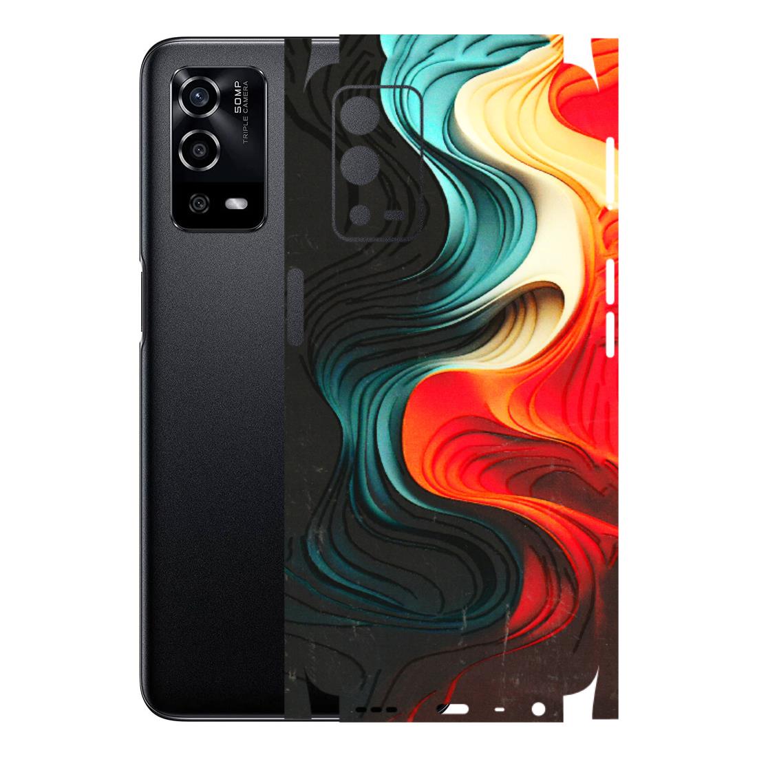 Oppo Phone Skins (All Models) - The Silky Swirl - 3D Embossed Finish (L-240) Oppo A55 4G