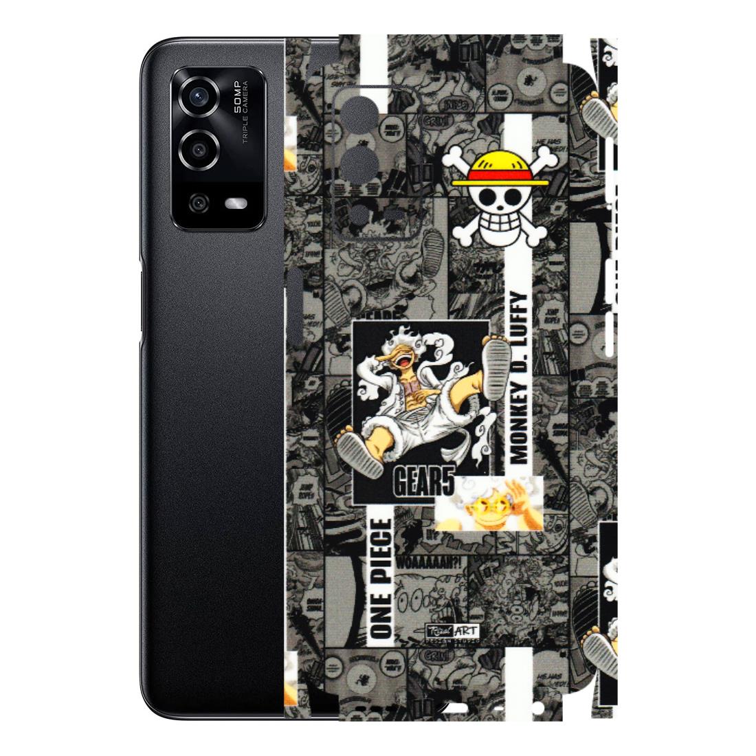 Oppo Phone Skins (All Models) - Cuffy Anime MonkeyCamic - 3D Embossed Finish (L-242) Oppo A55 4G