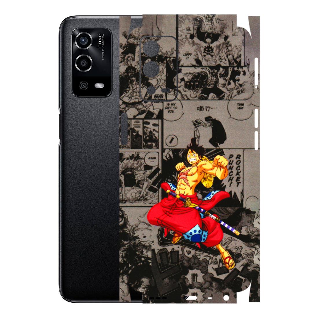 Oppo Phone Skins (All Models) - One Piece Rocket Punch Manga - 3D Embossed Finish (L-25) Oppo A55 4G
