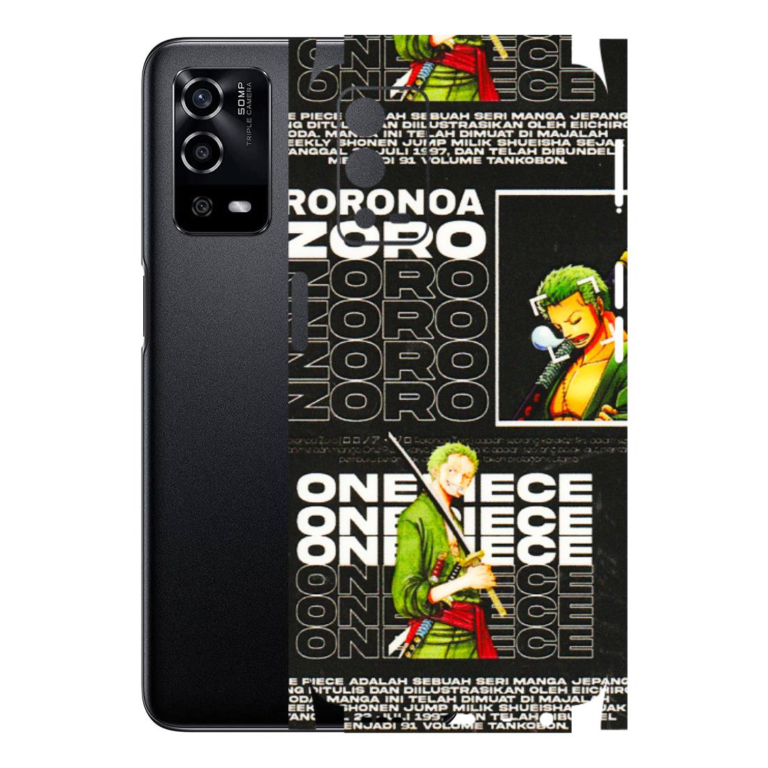 Oppo Phone Skins (All Models) - One Piece Zoro - 3D Embossed Finish (L-250) Oppo A55 4G