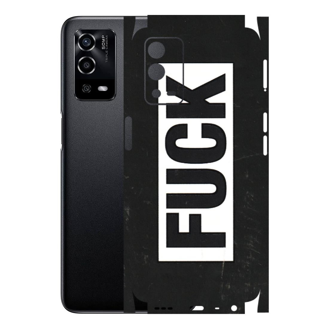 Oppo Phone Skins (All Models) - The F Word - 3D Embossed Finish (L-255) Oppo A55 4G