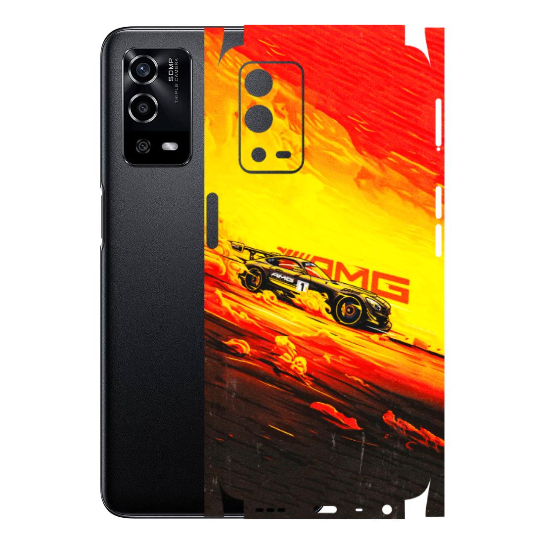 Oppo Phone Skins (All Models) - AMG Car Speed Cover - 3D Embossed Finish (L-256) Oppo A55 4G