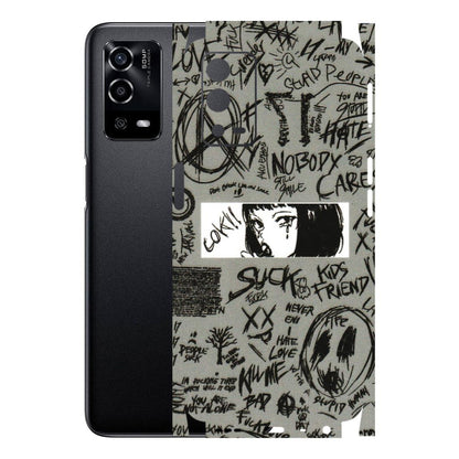 Oppo Phone Skins (All Models) - Never Have Love Anime - 3D Embossed Finish (L-260) Oppo A55 4G