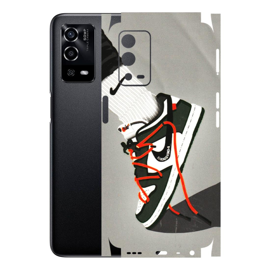 Oppo Phone Skins (All Models) - New Grey Sneaker - 3D Embossed Finish (L-261) Oppo A55 4G