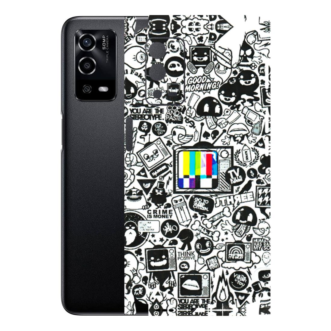 Oppo Phone Skins (All Models) - Doodles Positive Art Latest - 3D Embossed Finish (L-263) Oppo A55 4G
