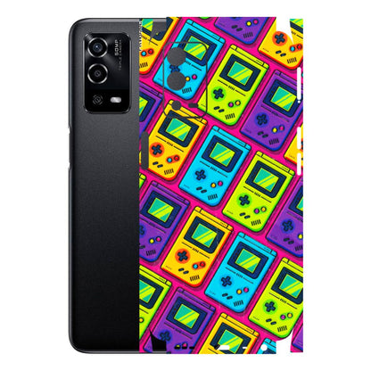 Oppo Phone Skins (All Models) - Gameboy Colourful Latest - 3D Embossed Finish (L-266) Oppo A55 4G