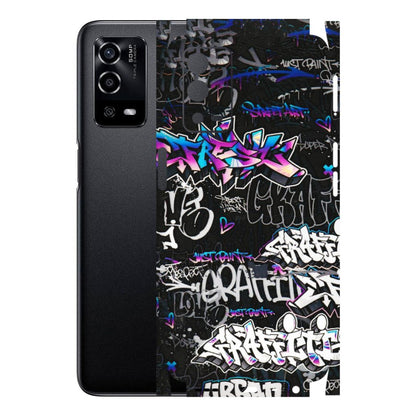 Oppo Phone Skins (All Models) - Graffiti Killer Latest - 3D Embossed Finish (L-274) Oppo A55 4G