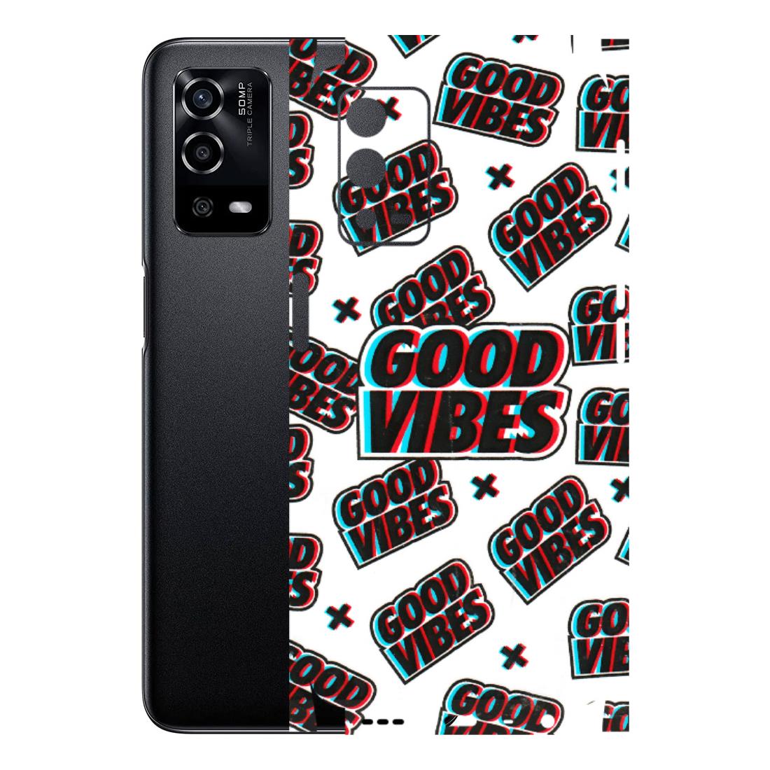 Oppo Phone Skins (All Models) - Good Vibes Latest - 3D Embossed Finish (L-282) Oppo A55 4G