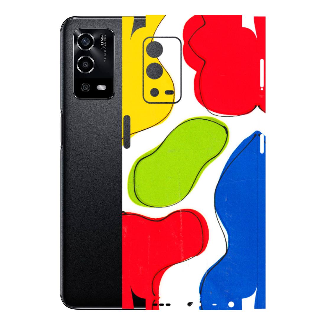 Oppo Phone Skins (All Models) - RGB Colour Paint Latest - 3D Embossed Finish (L-284) Oppo A55 4G