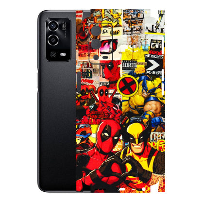 Oppo Phone Skins (All Models) - Spidy Wolverine - 3D Embossed Finish (L-310) Oppo A55 4G