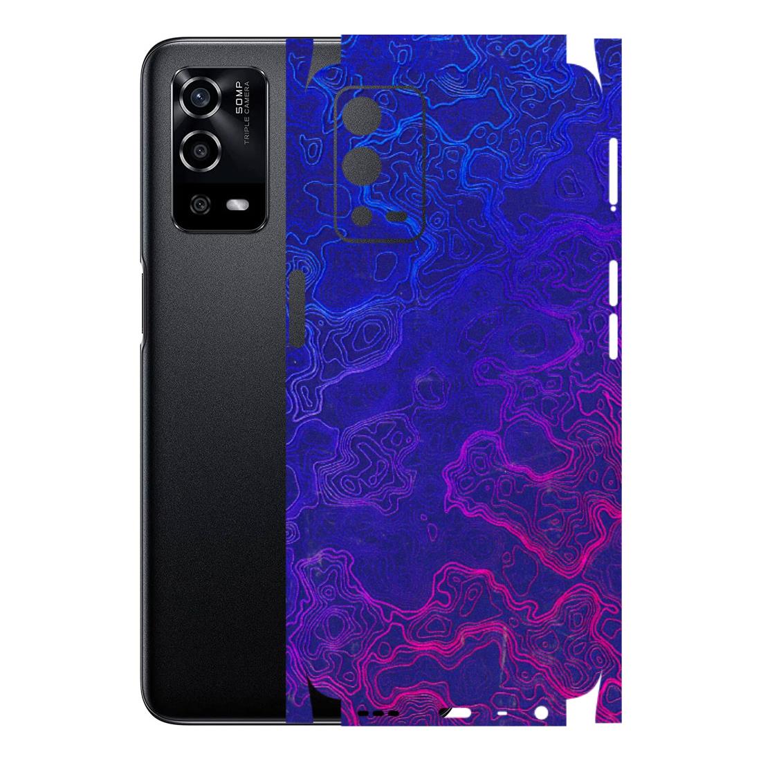 Oppo Phone Skins (All Models) - Purple Ripples Swirl - 3D Embossed Finish (L-314) Oppo A55 4G