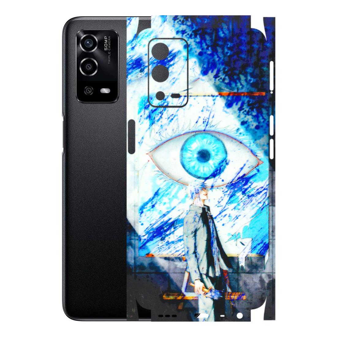 Oppo Phone Skins (All Models) - Anime Sea Blue Eye - 3D Embossed Finish (L-318) Oppo A55 4G