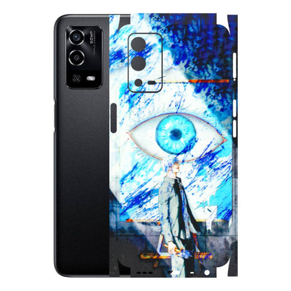 Oppo Phone Skins (All Models) - Anime Sea Blue Eye - 3D Embossed Finish (L-318) Oppo A55 4G