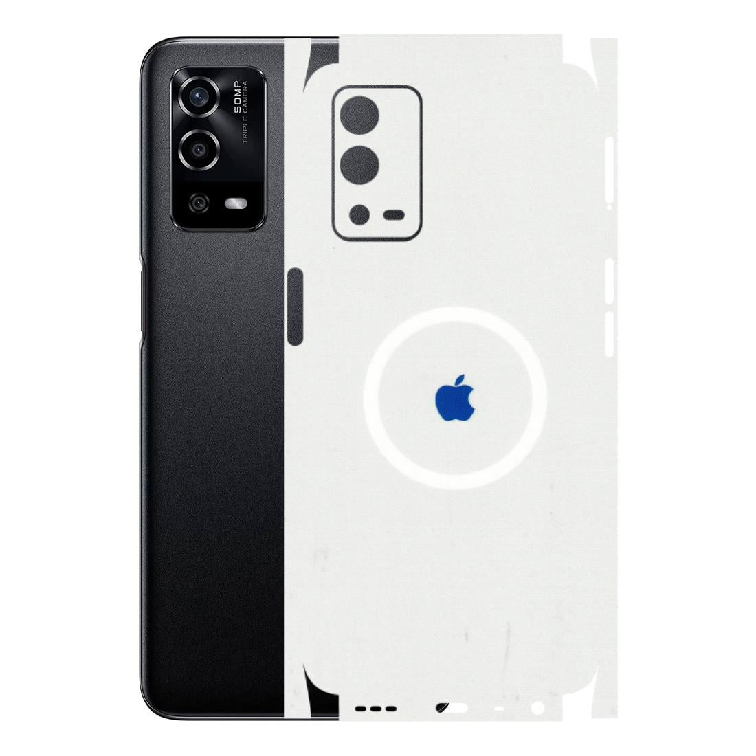 Oppo Phone Skins (All Models) - iPhone Magsafe Logo - 3D Embossed Finish (L-320) Oppo A55 4G