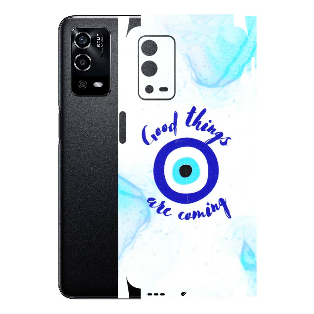 Oppo Phone Skins (All Models) - Evil Eye Good Things Are Coming - 3D Embossed Finish (L-322) Oppo A55 4G