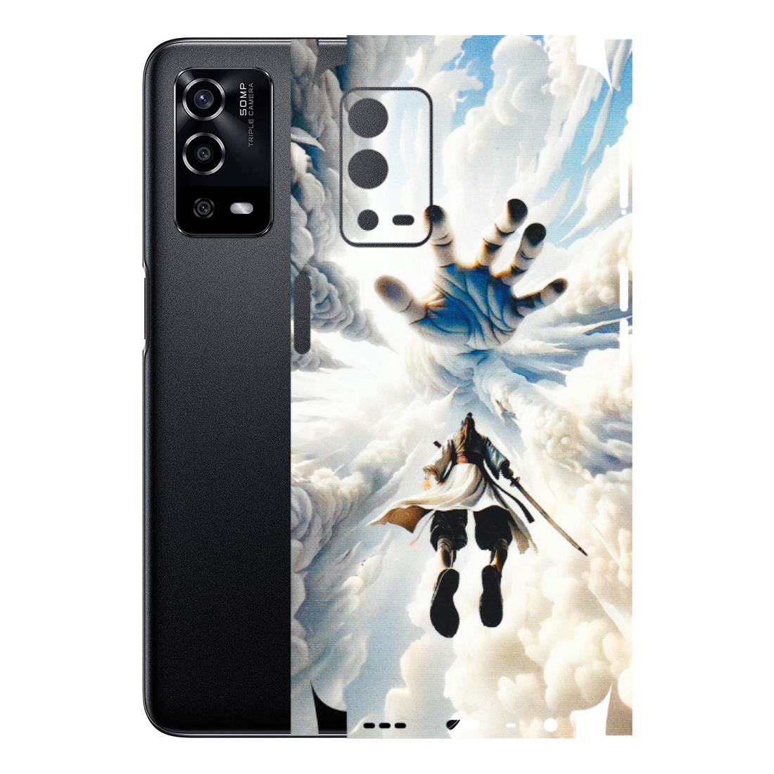 Oppo Phone Skins (All Models) - Big Hand With Monkey King - 3D Embossed Finish (L-323) Oppo A55 4G