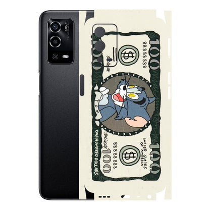 Oppo Phone Skins (All Models) - Tom Hundred Dollar - 3D Embossed Finish (L-324) Oppo A55 4G