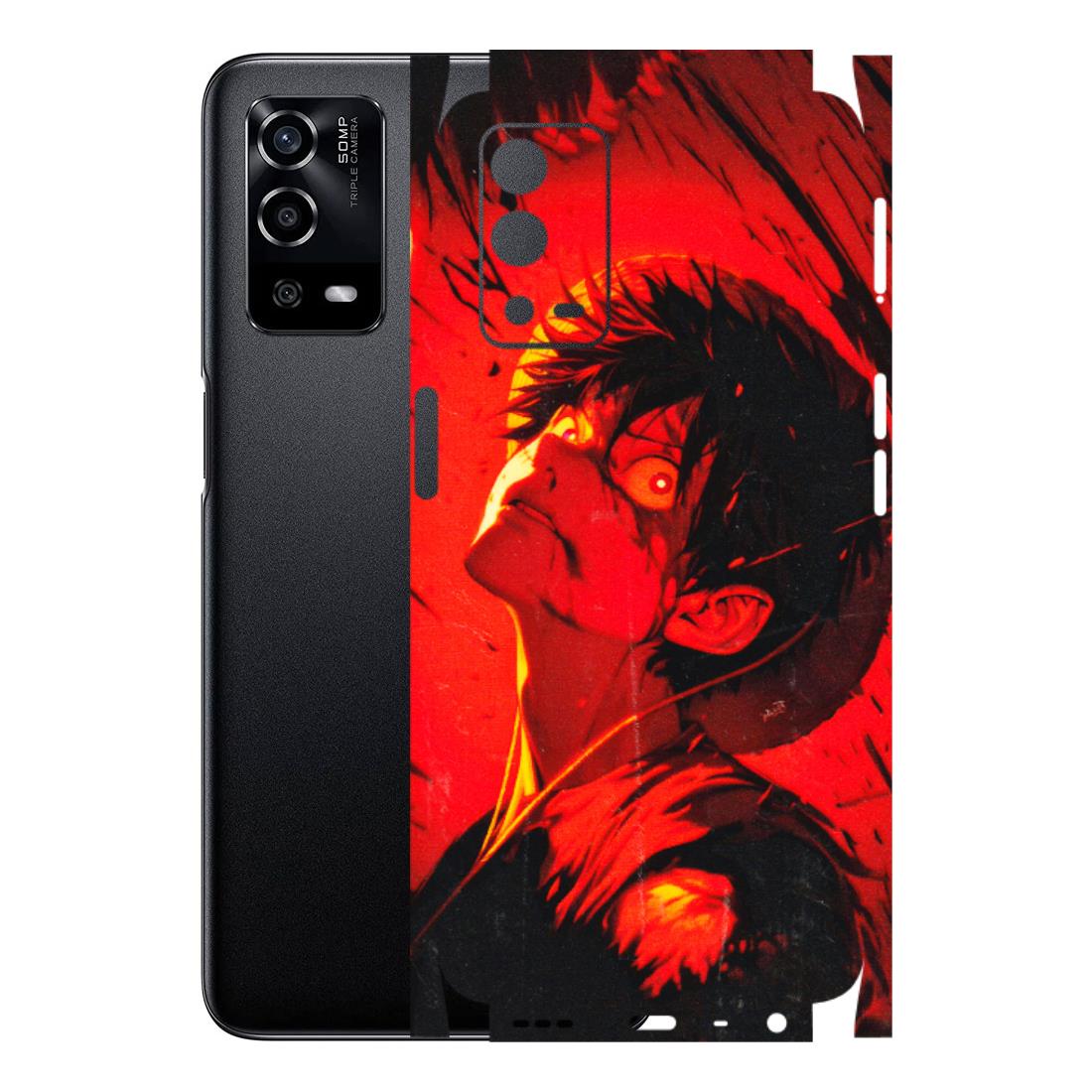 Oppo Phone Skins (All Models) - D.Luffy Power Up One Piece Anime - 3D Embossed Finish (L-326) Oppo A55 4G