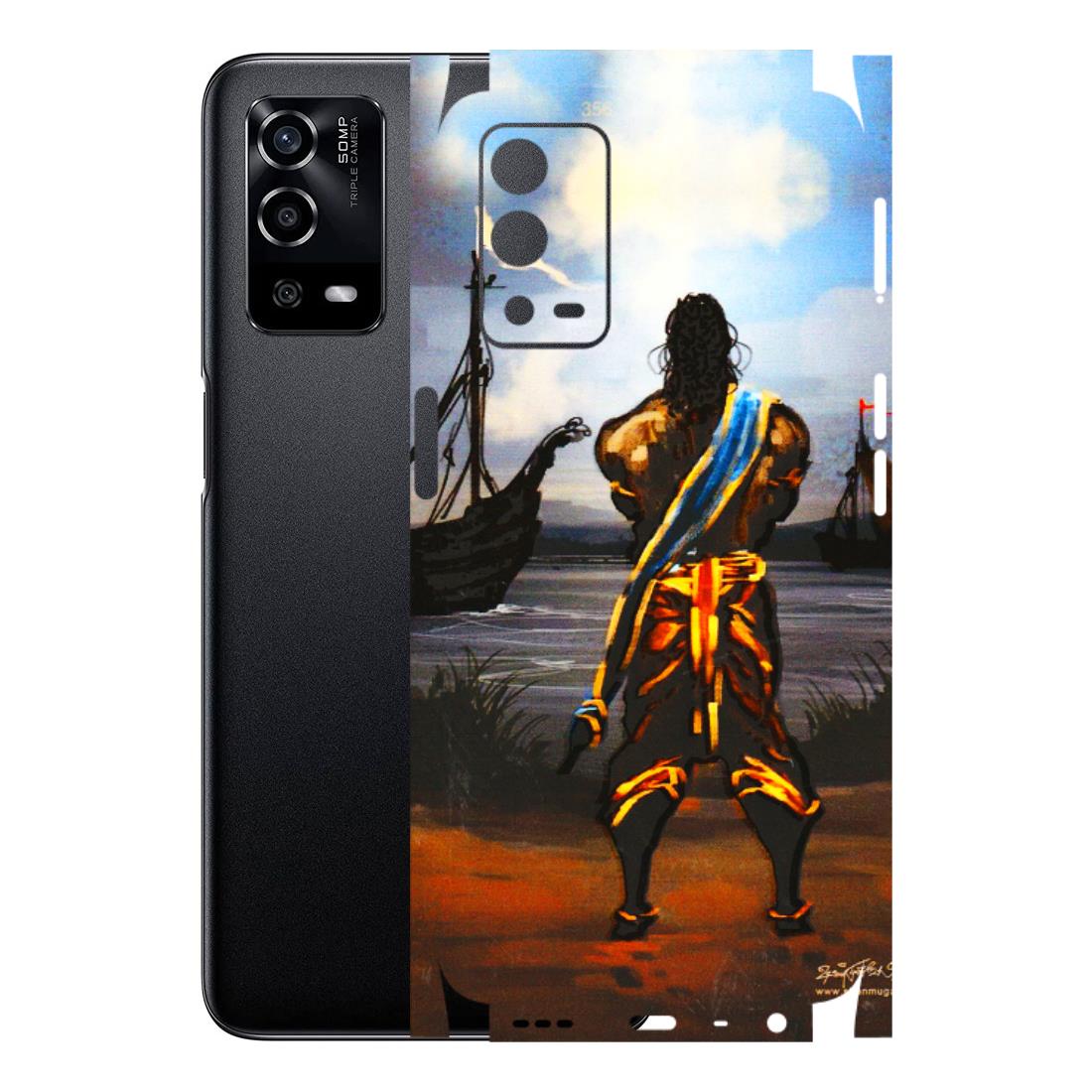 Oppo Phone Skins (All Models) - Heavenly God Figure - 3D Embossed Finish (L-34) Oppo A55 4G