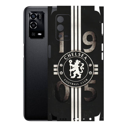 Oppo Phone Skins (All Models) - Chelsea Fan Club - 3D Embossed Finish (L-36) Oppo A55 4G