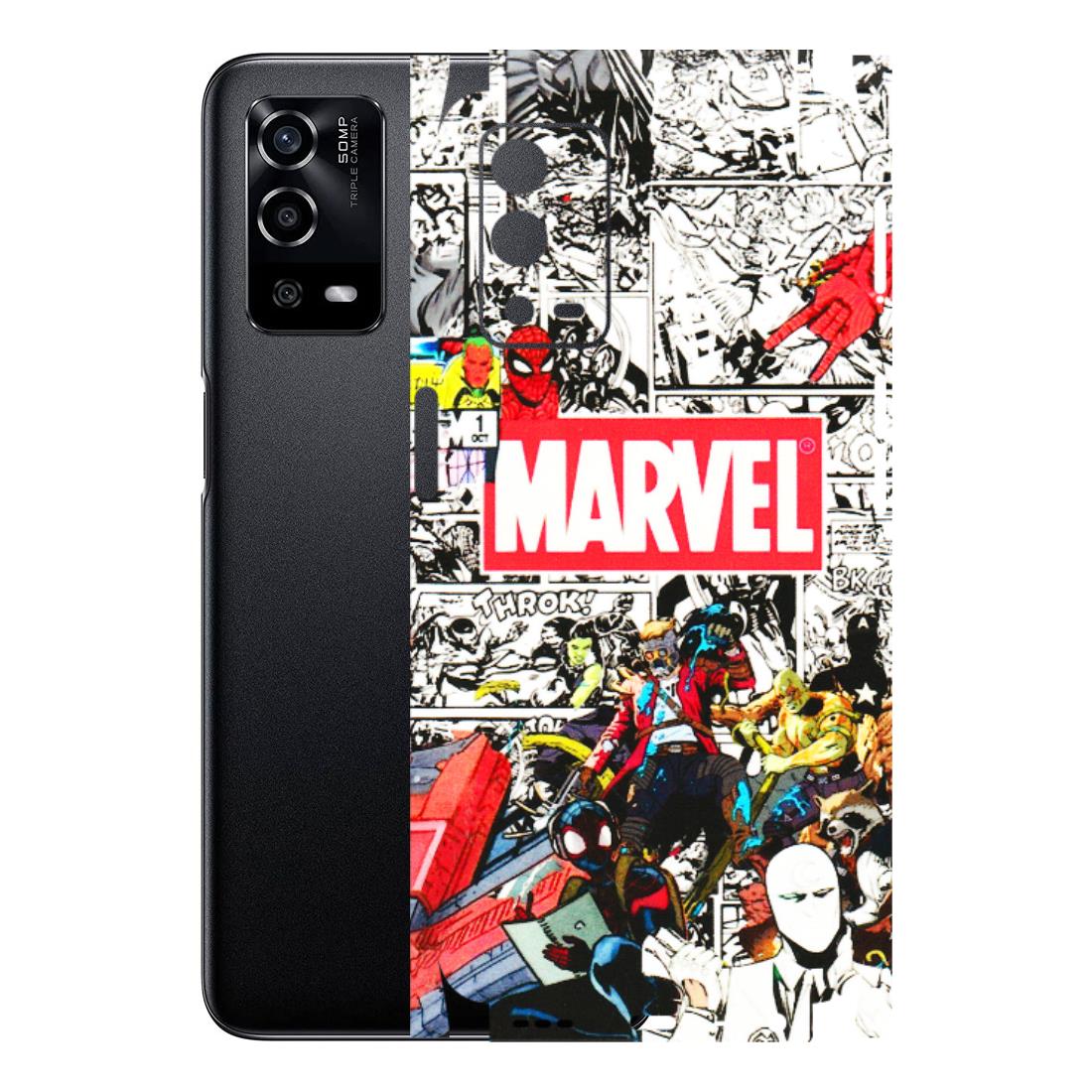 Oppo Phone Skins (All Models) - Marvel Colorful Comic - 3D Embossed Finish (L-64) Oppo A55 4G