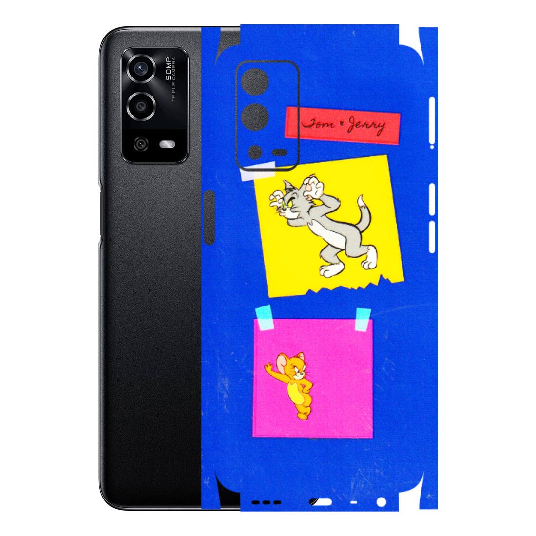 Oppo Phone Skins (All Models) - Tom N Jerry Sticky Notes - 3D Embossed Finish (L-88) Oppo A55 4G