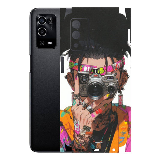 OPPO Phone Skins (All Models) - Camera Lover Girl - Matte Finish (M-09) Oppo A55 4G