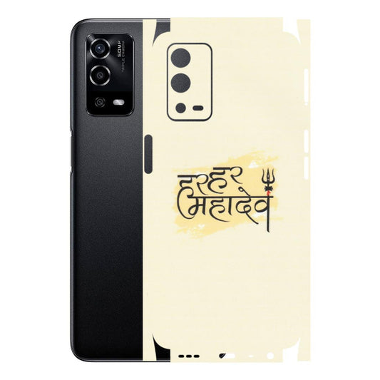 OPPO Phone Skins (All Models) - Har Har Mahadev - Matte Finish (M-10) Oppo A55 4G
