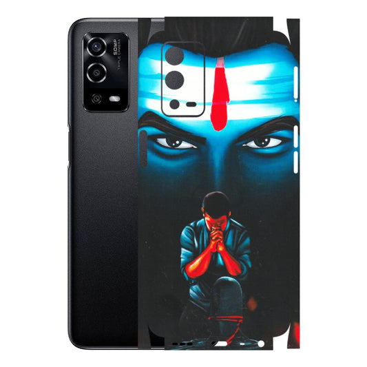 OPPO Phone Skins (All Models) - Mahakal Bhakt - Matte Finish (M-112) Oppo A55 4G