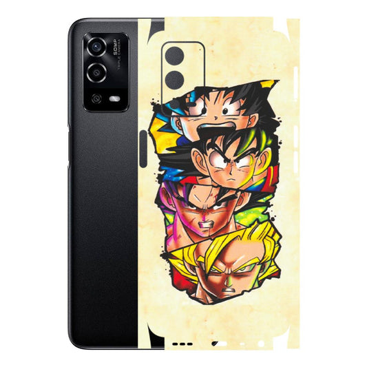 OPPO Phone Skins (All Models) - Angry Multi Anime - Matte Finish (M-113) Oppo A55 4G