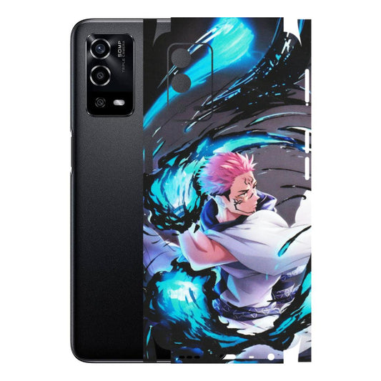 OPPO Phone Skins (All Models) - New Jujutsu Kaisen Grey Blue Anime - Matte Finish (M-127) Oppo A55 4G